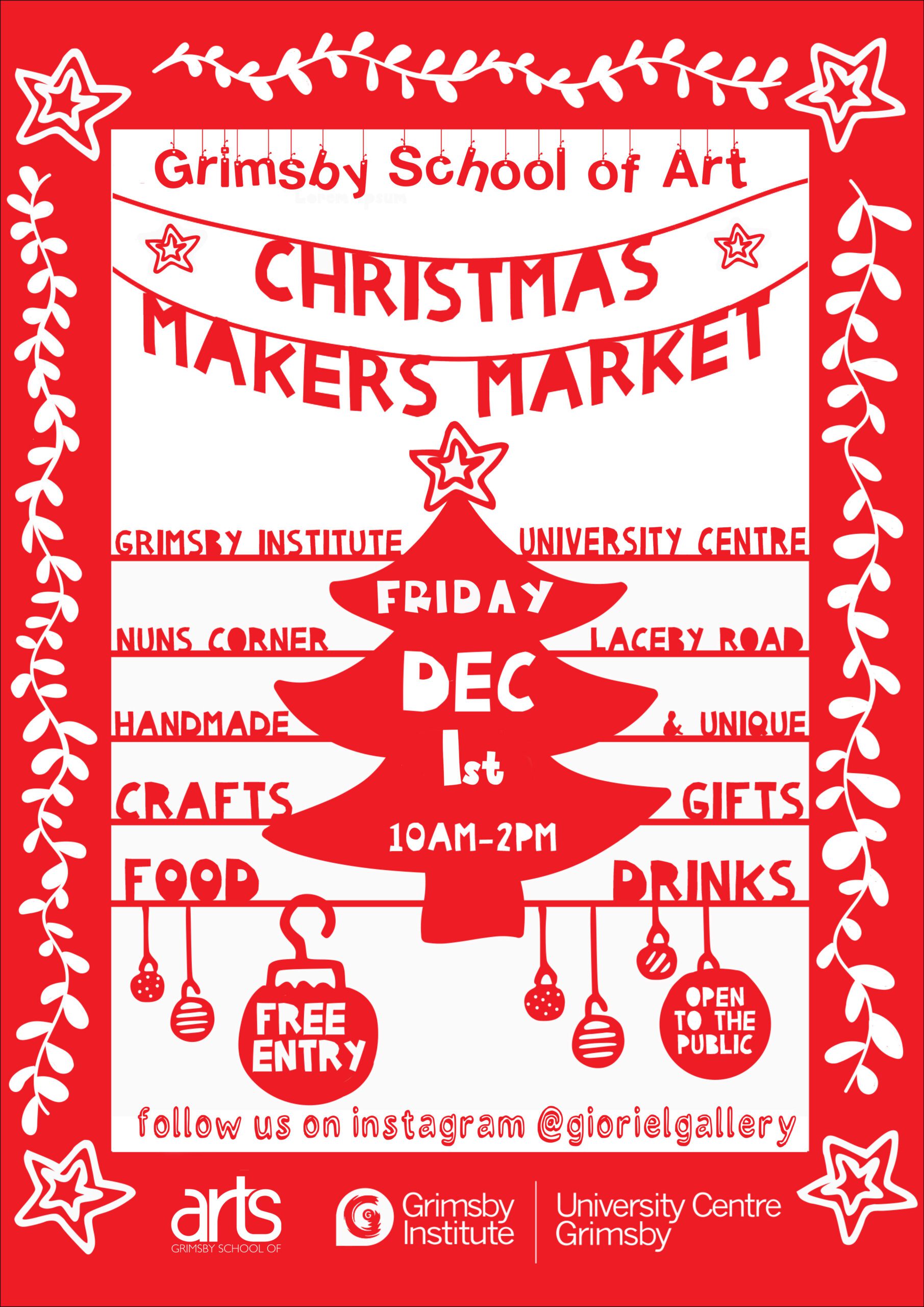 Our popular Christmas Maker’s Market